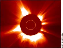 Solar corona image